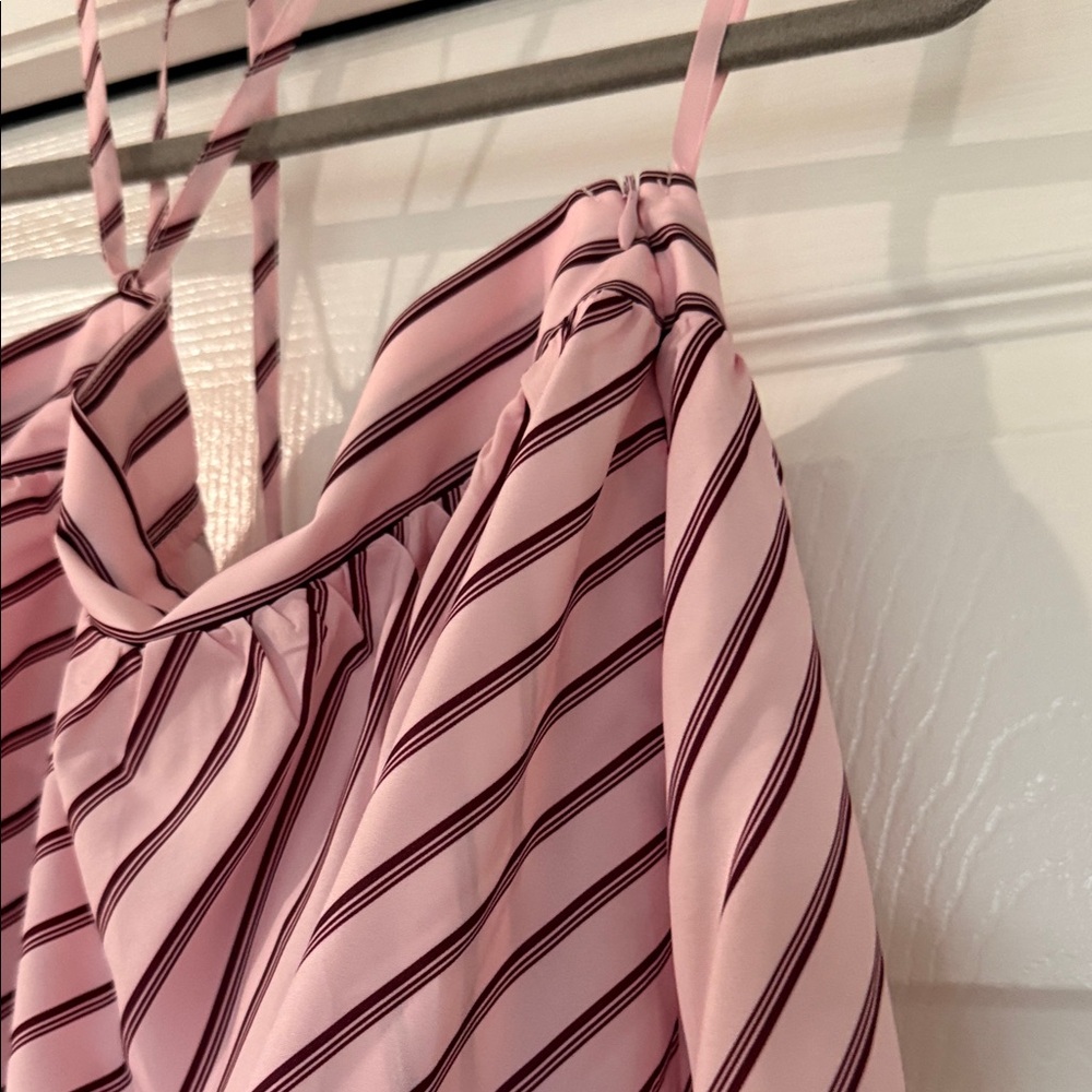 Pink Striped Mini Drress - Picture 3 of 3